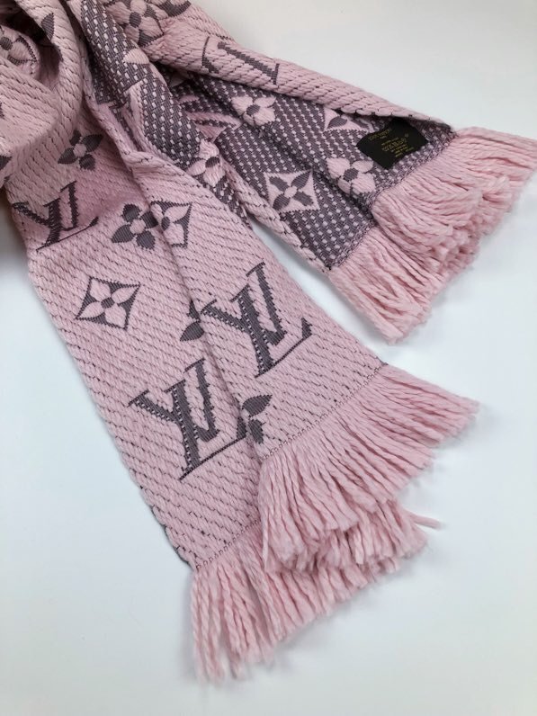 LV專櫃新品路易威登monogram圖案提花羊毛真絲爆款圍巾女士長巾 mmyj1339